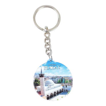 Hatay Themed Customised UV Printed Plastic Base Square Keyring 38x100 mm - 3