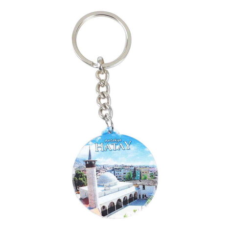 Hatay Themed Customised UV Printed Plastic Base Square Keyring 38x100 mm - 3