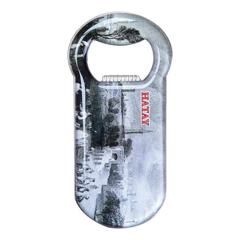 Hatay Themed Customizable Metal Magnetic Bottle Opener 90x45 mm - 4