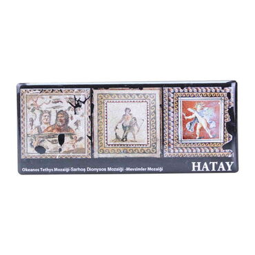 Hatay Themed Epoxy Dome Panaromic Souvenir Fridge Magnet 120x50 cm - 4