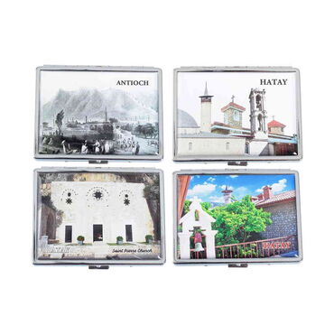 Hatay Themed Metal Cigarette Case 103x80x11 mm - 2