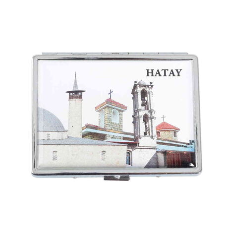 Hatay Themed Metal Cigarette Case 103x80x11 mm - 4