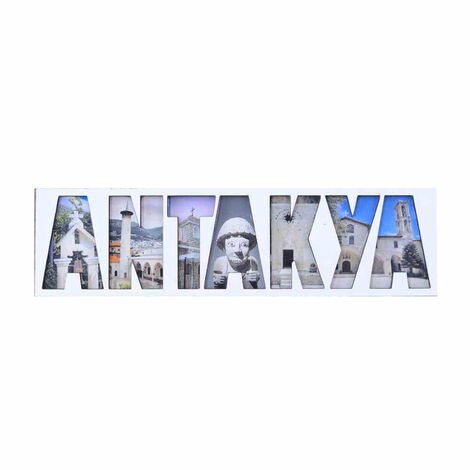 Hatay Themed Wooden Customised City Name Letter Souvenir Fridge Magnet - 7