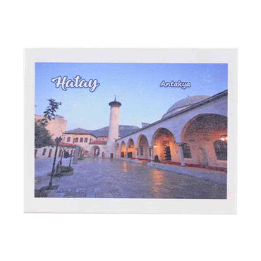 Hatay Themed Wooden UV Printed Travel Postcard 116x150 mm - 5