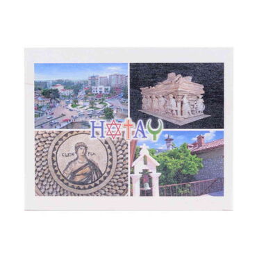 Hatay Themed Wooden UV Printed Travel Postcard 116x150 mm - 6