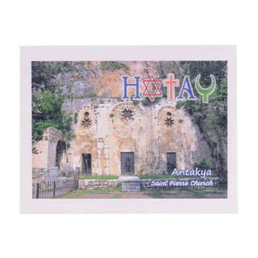 Hatay Themed Wooden UV Printed Travel Postcard 116x150 mm - 7