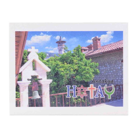 Hatay Themed Wooden UV Printed Travel Postcard 116x150 mm - 8