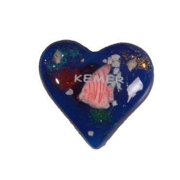 Heart Themed Transparent Polyester Photo Fridge Magnet - 2