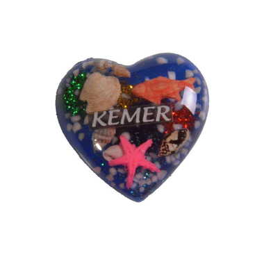 Heart Themed Transparent Polyester Photo Fridge Magnet - 3