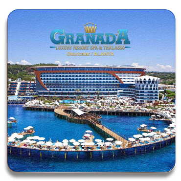 Hotel Themed Wooden Custom Printed Souvenir Coaster 100 mm - 4