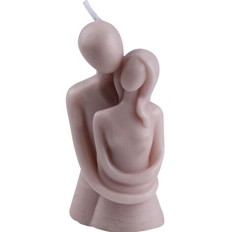 Hugging Couple Shaped Candle - 4