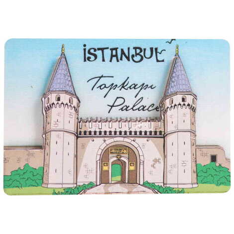 Toptan İstanbul Temalı 3d Resi̇mli̇ Ahşap Magnet - 3