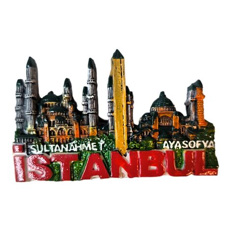 Toptan İstanbul Temalı Büyük Polyester Magnet - 3