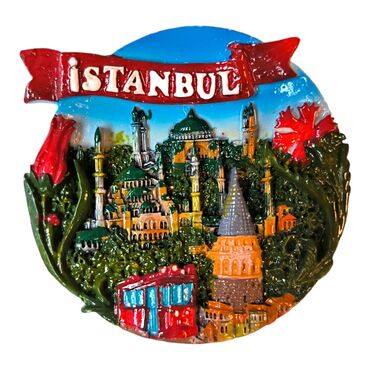 Toptan İstanbul Temalı Büyük Polyester Magnet - 4