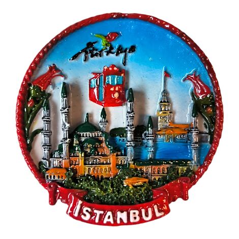 Toptan İstanbul Temalı Büyük Polyester Magnet - 6