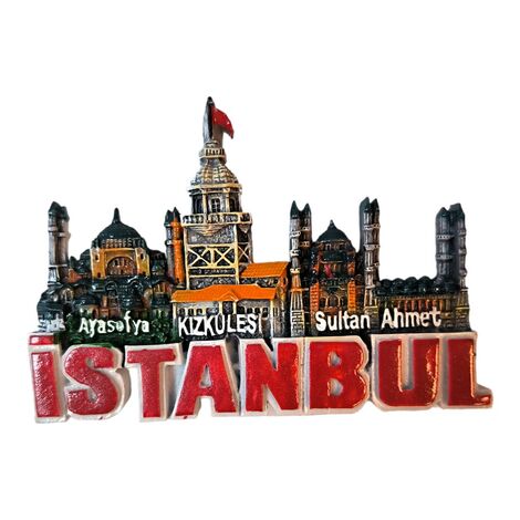 Toptan İstanbul Temalı Büyük Polyester Magnet - 10