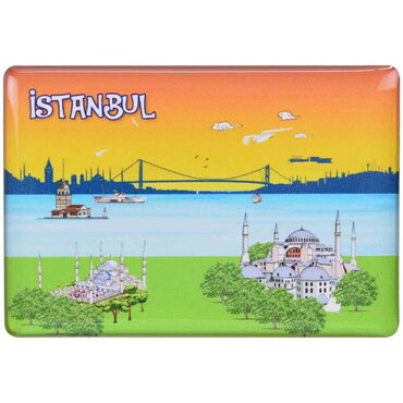 Toptan İstanbul Temalı Myros Dikdörtgen Magnet 80x55 cm - 3