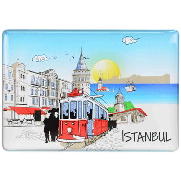 Toptan İstanbul Temalı Myros Dikdörtgen Magnet 80x55 cm - 4