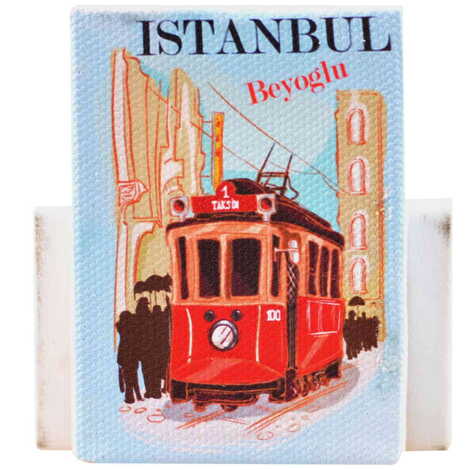 Toptan İstanbul Temalı Myros Kanvas Magnet 50x70 mm - 4