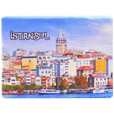 Toptan İstanbul Temalı Myros Kanvas Magnet 50x70 mm - 5