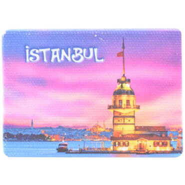 Toptan İstanbul Temalı Myros Kanvas Magnet 50x70 mm - 6