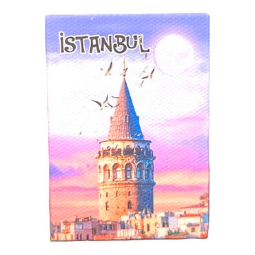 Toptan İstanbul Temalı Myros Kanvas Magnet 50x70 mm - 14