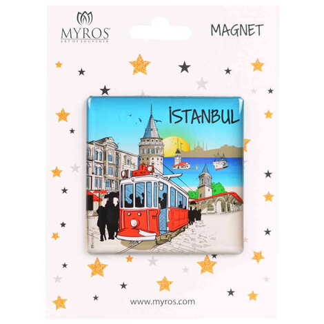 Toptan İstanbul Temalı Myros Kartonetli Magnet - 4