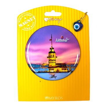 Toptan İstanbul Temalı Myros Kartonetli Magnet - 10