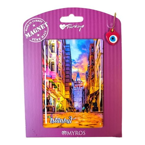 Toptan İstanbul Temalı Myros Kartonetli Magnet - 12