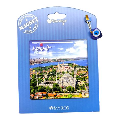 Toptan İstanbul Temalı Myros Kartonetli Magnet - 16