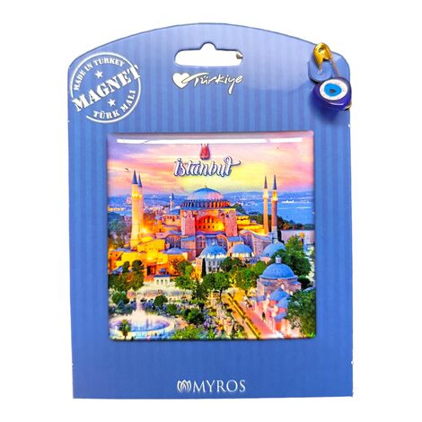 Toptan İstanbul Temalı Myros Kartonetli Magnet - 20