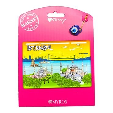 Toptan İstanbul Temalı Myros Kartonetli Magnet - 22