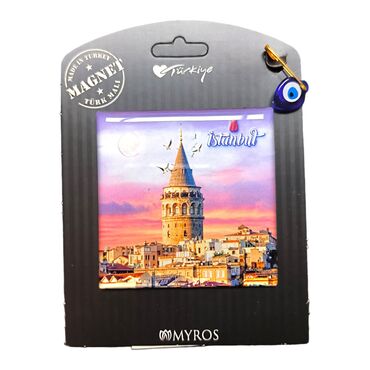 Toptan İstanbul Temalı Myros Kartonetli Magnet - 25