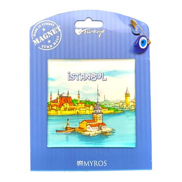 Toptan İstanbul Temalı Myros Kartonetli Magnet - 27