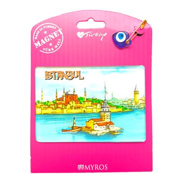 Toptan İstanbul Temalı Myros Kartonetli Magnet - 28