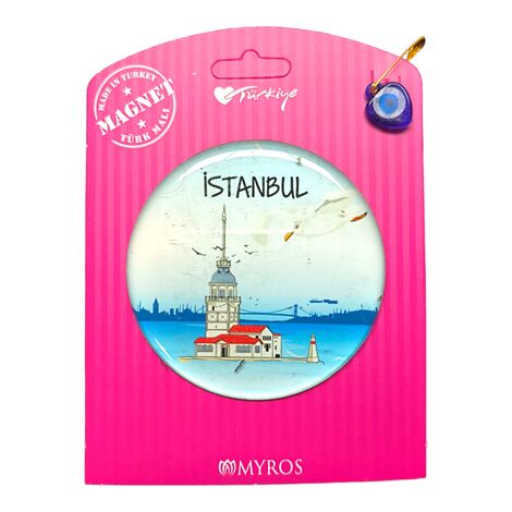 Toptan İstanbul Temalı Myros Kartonetli Magnet - 30