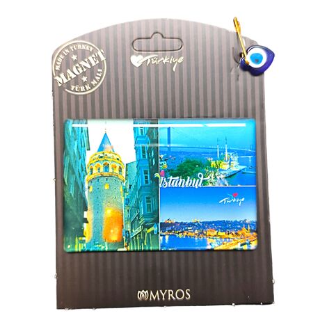 Toptan İstanbul Temalı Myros Kartonetli Magnet - 32