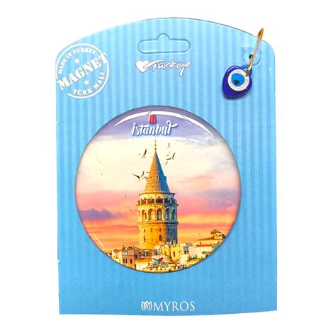 Toptan İstanbul Temalı Myros Kartonetli Magnet - 33