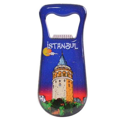 Toptan İstanbul Temalı Myros Metal Damla Açacak Magnet 95x42 mm - 11