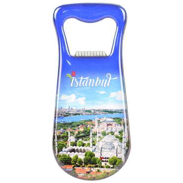 Toptan İstanbul Temalı Myros Metal Damla Açacak Magnet 95x42 mm - 6