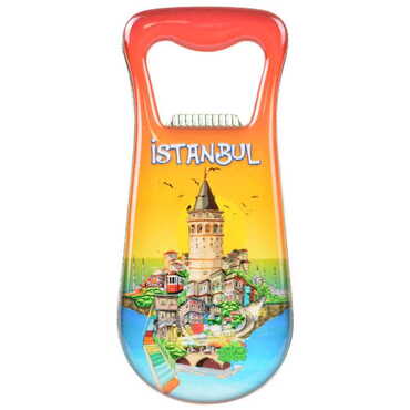 Toptan İstanbul Temalı Myros Metal Damla Açacak Magnet 95x42 mm - 9