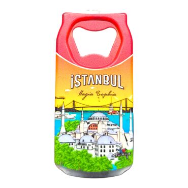 Toptan İstanbul Temalı Myros Teneke Kutu Açacak Magnet 43x80 mm - 8