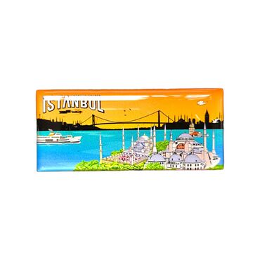 Toptan İstanbul Temalı Panaromik Myros Magnet 85x35 mm - 8