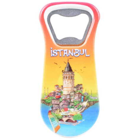 Toptan İstanbul Temalı Uv Baskılı Açacak Magnet 95x43 mm - 6