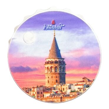 Toptan İstanbul Temalı Uv Baskılı Kapak Açacak Magnet 63x15 mm - 7