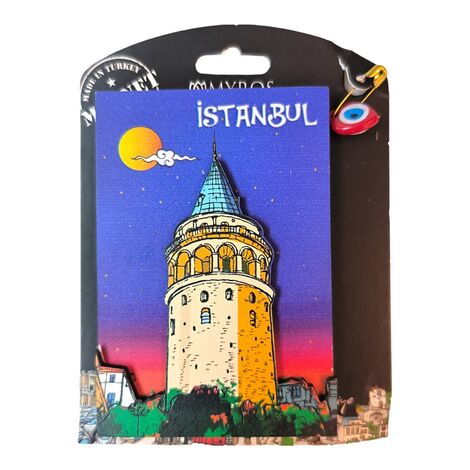 Toptan İstanbul Temalı Uv Baskılı Kartonetli Ahşap Magnet - 5