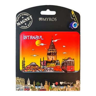 Toptan İstanbul Temalı Uv Baskılı Kartonetli Plastik Magnet - 3