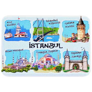 Toptan İstanbul Temalı Uv Baskılı Magnet 80x50 mm - 5