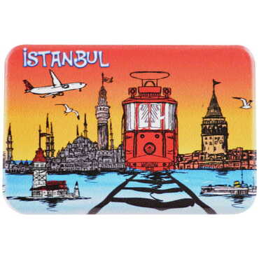 Toptan İstanbul Temalı Uv Baskılı Magnet 80x50 mm - 7