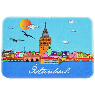 Toptan İstanbul Temalı Uv Baskılı Magnet 80x50 mm - 10